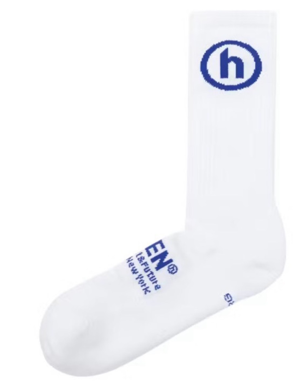 Hidden NY H Logo Crew Socks White Blue
